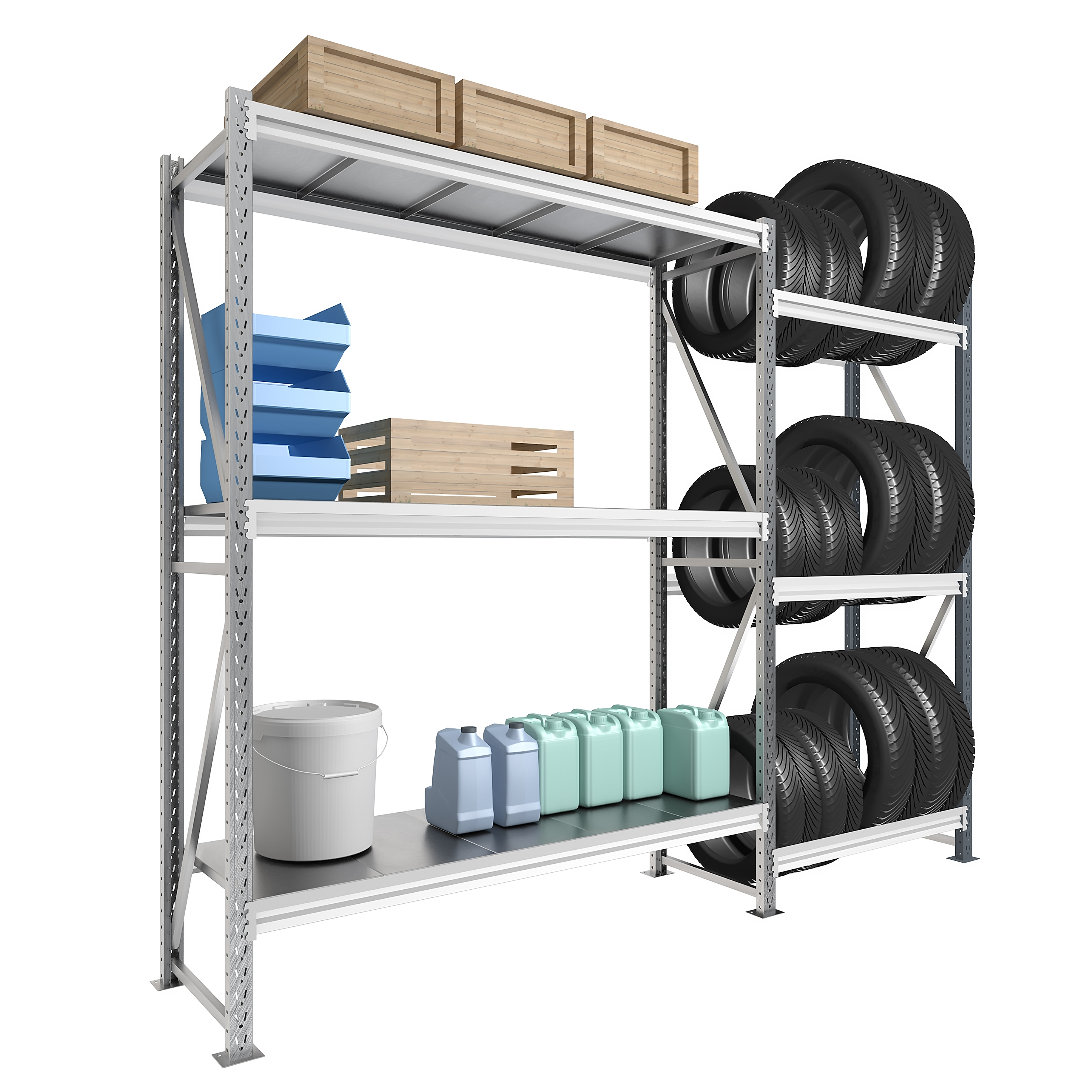 Стеллаж СГР 2000х900х600 (4 яруса / 500 кг на ярус)